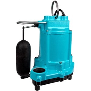 Little Giant Sump Pump Model 506807 0.33 horse power Cast Iron Housign Thermoplastic Base Automatic Vertical Float Submersible Sump Pump